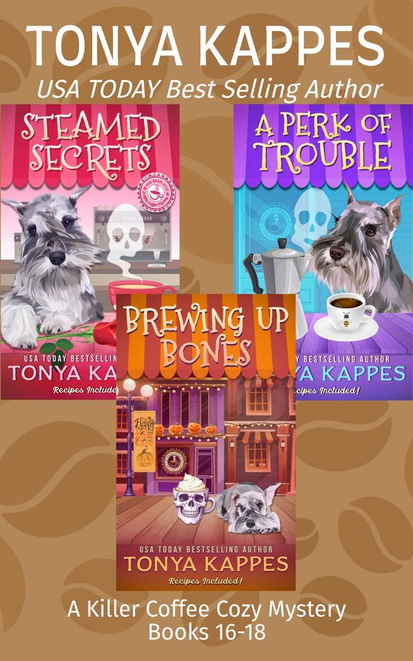A Killer Coffee Mystery Series Books 16-18 Book Cover