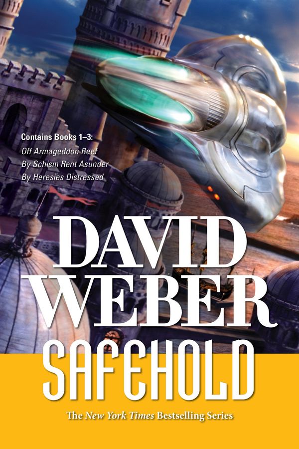 Safehold Boxed Set 1: Off Armageddon Reef, By Schism Rent Asunder, and By Heresies Distressed Book Cover