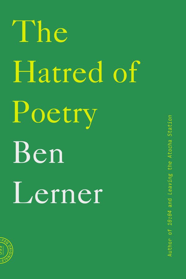 The Hatred of Poetry Book Cover