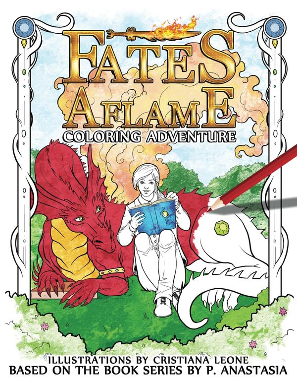 Fates Aflame Coloring Adventure Book Cover