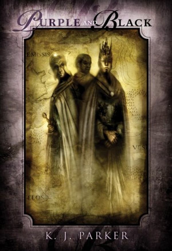 Purple and Black Book Cover